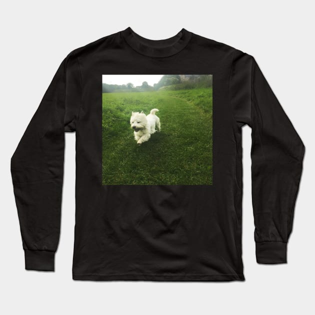 Westie Long Sleeve T-Shirt by princess-pirate